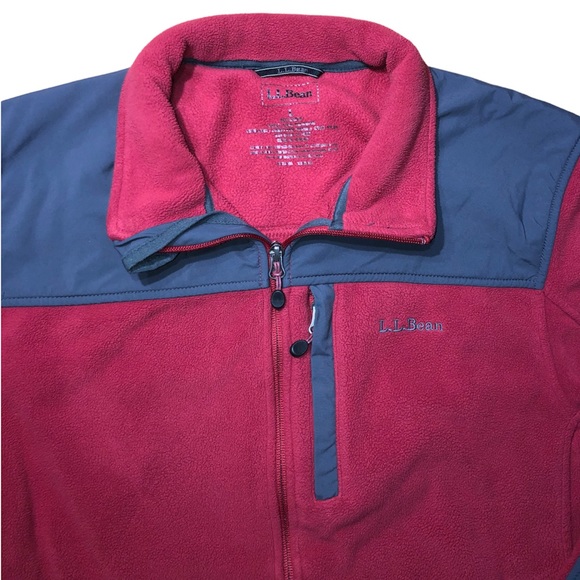 L.L. Bean Red Fleece - Picture 7 of 7
